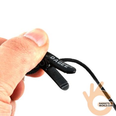 Микрофон мини формата внешний высокочувствительный с клипсой и экранированным кабелем Sawetek Dagee