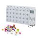 Портативна електронна аптечка-органайзер на тиждень 4х7 відсіків + таймер оповіщувач Contec AP-4х7