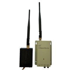 Беспроводный 1.2GHz 5W 4Ch комплект передачи видео и аудио PARTOM TX 5000A на расстояние до 3000 м