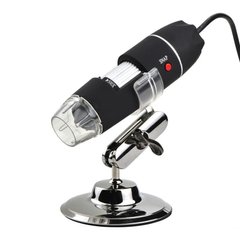 USB микроскоп электронный цифровой с увеличением 1600 x FUERS DM-1600, 2 Мп, подсветка 8 LED