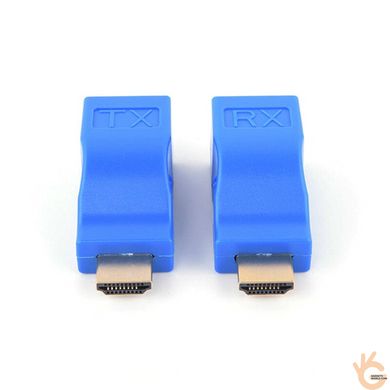 Подовжувач HDMI 1.4 4K/1080P по одній парі UTP RJ45 до 10/30м KENVS HJ4K комплект передавач і приймач