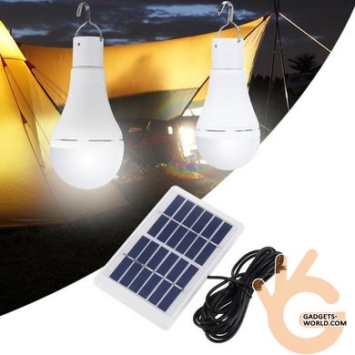 Лампа туристична LED 9Вт з акумулятором і сонячною зарядкою BauTech S-1200, до 8г роботи + пульт ДУ