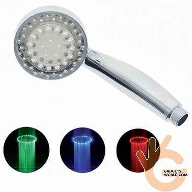 Насадка для душа с LED подсветкой Led Shower AS-7, цветовой контроль температуры, управляемый распылитель