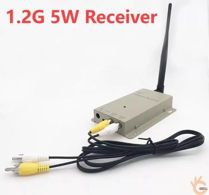 Бездротовий 1.2GHz 5W 4Ch комплект передачі відео і аудіо PARTOM TX 5000A на відстань до 3000 м