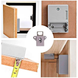 Электронный скрытый RFID замок белого цвета KINGNEED ST03W с 3 RFID ключами и картой для шкафов и мебели