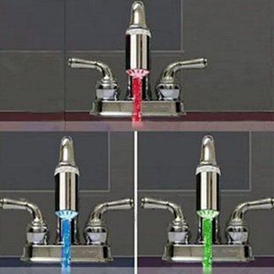 Насадка на водяний кран з LED підсвічуванням Led Shower AS-3, колірний контроль температури