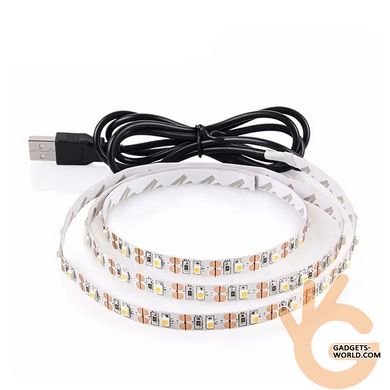 LED лента USB 5В 1 метр для питания от PowerBank, ноутбука, аварийное освещение UltraFire LED 2835-1m