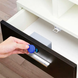 Електронний прихований RFID замок сірого кольору KINGNEED ST03W з 3 RFID ключами та картою для шаф та меблів