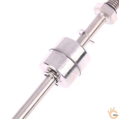 Датчик уровня жидкости 2х поплавковый прямой Kronos LS2-200, нержавеющая сталь, длина 200мм, 12-220В 0,5А