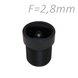 Об'єктив для камер спостереження фіксований Z-Ben MINI-2.8, M12 F=2.8 мм, кут огляду 81x65°, F 2.0 1/3"