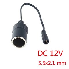 Кабель питания переходник 12v/24v jack 5521 female 5.5*2.1мм – 12v CS разъем прикуривателя Ningbo Kepo RL-CS12