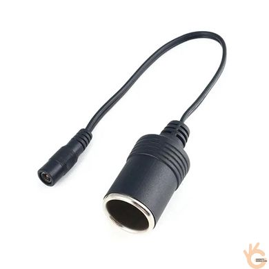 Кабель питания переходник 12v/24v jack 5521 female 5.5*2.1мм – 12v CS разъем прикуривателя Ningbo Kepo RL-CS12