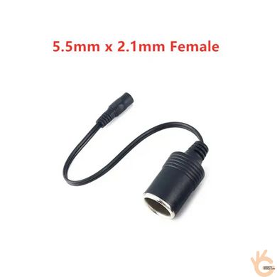 Кабель живлення перехідник 12v/24v jack 5521 female 5.5*2.1мм – 12v CS роз'єм прикурювача Ningbo Kepo RL-CS12