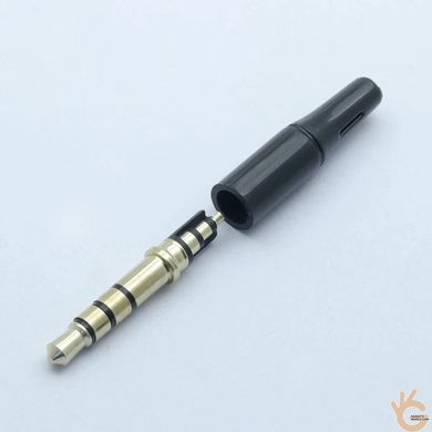 Роз'єм mini-jack 3.5 мм 4 pin для навушників і гарнітур запасний під пайку Ningbo Kepo MJ 3.5mm 4pin