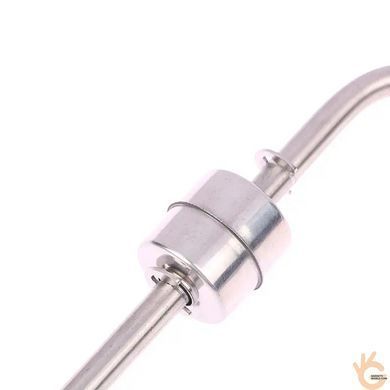 Датчик уровня жидкости 2х поплавковый угловой Kronos LS2-200U, нержавеющая сталь, длина 200мм, 12-220В 0,5А