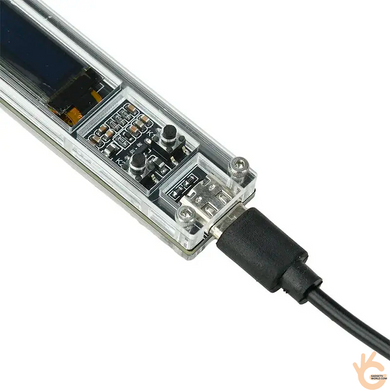 Частотомір-щуп 200 Гц&ndash;100 МГц &plusmn;2,5ppm JUNTEK PLJ-091 з OLED-екраном для вимірювання схем кварцових генераторів