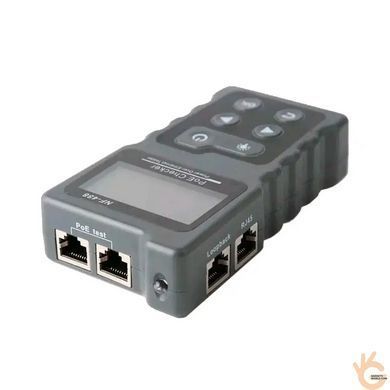 Кабельный тестер NOYAFA NF-488, тест Poe Ethernet, тест целостности цепи, петлевой тест питания CAT5e/CAT6/6a