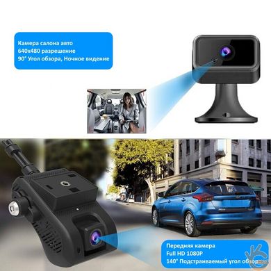 Автомобільний відеореєстратор 4G, WiFi, GPS Jimi JC400 Aivision Cam з online відео через інтернет