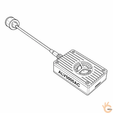 Kimpok KP-ALV5000AC FPV передавач 6.1&ndash;7.2 GHz 5 W (3 рівні) 64 Ch (6110&ndash;7210 MHz) для дронів, AV-вхід, 7&ndash;36V
