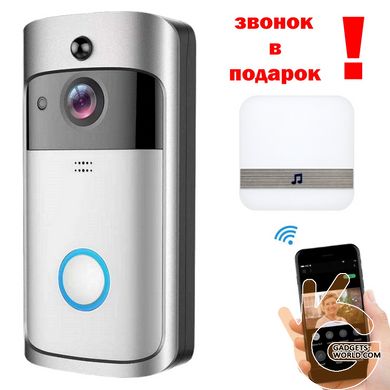 Домофон с системой видеонаблюдения 1Мп WiFi 720p HQCAM SB-XYZ, Android & IOS App + подарок радиозвонок