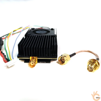 AKK ALPHA 10 FPV видеопередатчик-модуль 5.8 GHz 10W (5 уровней) 80Ch (4990&ndash;5945MHz) для дронов, OSD AV, 12&ndash;28V