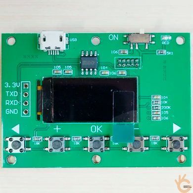 Аттенюатор цифровой программируемый с LCD 9 кГц - 6 ГГц 1-31 дБ до 1000 мВт JUNTEK JDS-A6G на чипе PE43703