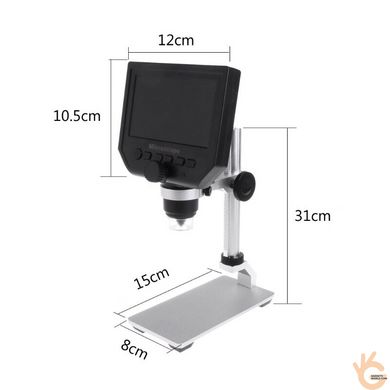 Микроскоп для дома, пайки с 4.3" LCD экраном GAOSUO M600 c увеличением 600 крат. Для монтажа SMD деталей
