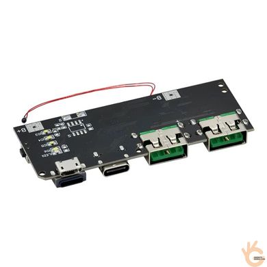 Модуль PCB PowerBank QC4.0/3.0 Type-C 2*USB 5В 4.5А для самодельных повербанков, защита по току и t° NNAT-PB4