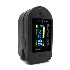 Пульсоксиметр на палец Contec CMS50Q, измерение кислорода в крови и частоты пульса, OLED дисплей