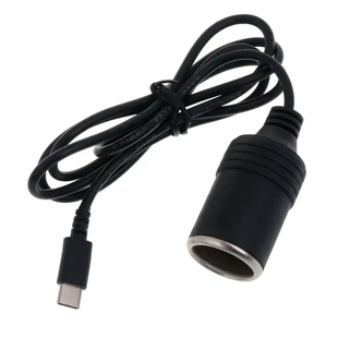 PD-кабель Type-C QC 2.0/3.0 DC 12V 5A с CS-разъёмом прикуривателя, 1 метр, триггер напряжения WITRN-CS12V