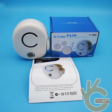Озонатор воздуха бытовой ионизатор для дома ATWFS F50, до 30 м2, 0-50 мг/ч регулировка мощности, LED