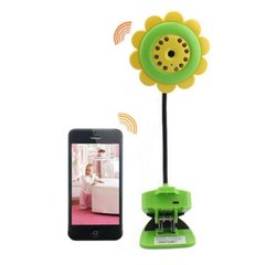 Видеоняня WiFi цветок Hamy SUN Flower V380, с двусторонней аудио связью и записью Android & IOs App
