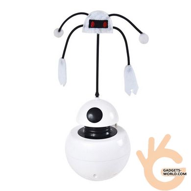 Іграшка для кішок Pet Elite Robot-E 3in1, куля - вертушка з лазером і звуком, що приваблює кота