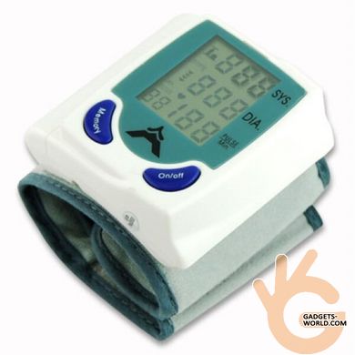 Тонометр на зап'ястя бюджетний Contec AJ604 - автоматичний вимірювач тиску і пульсу з пам'яттю