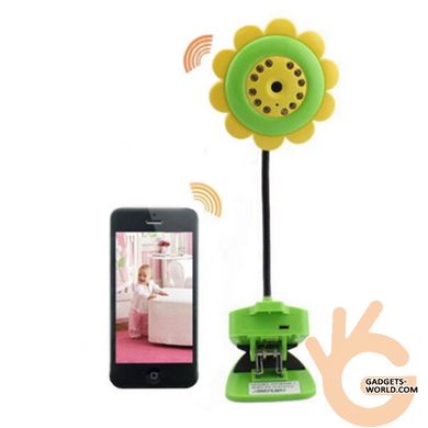 Відеоняня WiFi квітка Hamy SUN Flower V380, з двостороннім аудіо зв'язком і записом Android & IOs App