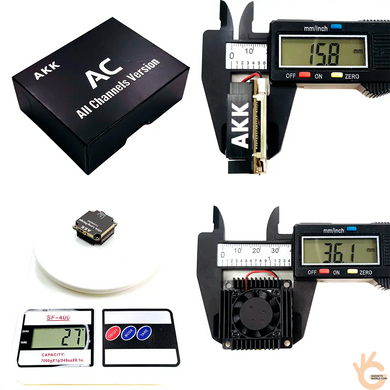 AKK TX5000AC FPV відеопередавач-модуль 5.8GHz 5W (6 рівнів) 96Ch (4900&ndash;6060MHz) для дронів, OSD, AV, 14&ndash;28V