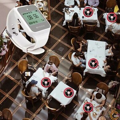 Система виклику офіціанта бездротова RETEKESS TD108SET, годинник з російським меню, 10 пультів на 4 кнопки