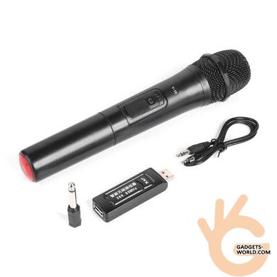 Радіомікрофон бездротовий ZANSONG V10 c USB приймачем, VHF 261.80 МГц, дальність 20 метрів