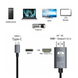 Кабель-конвертер Type-C 3.1 HDMI 4K 60Гц 2м KENVS HD-C для подключения смартфона или планшета к TV, проектору
