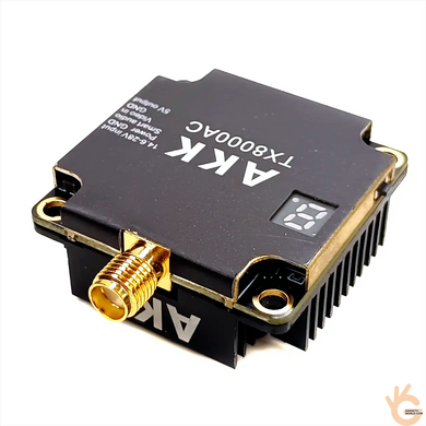 AKK TX8000AC FPV відеопередавач-модуль 5.8GHz 8W (5 рівнів) 96Ch (4900&ndash;6060MHz) для дронів, OSD AV, 14&ndash;28V