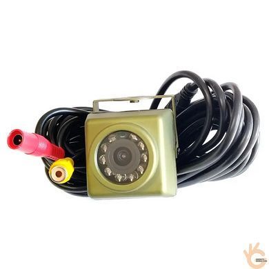 Камера окопна CVBS захисного кольору 5м кабель RCA + перехідник, ІЧ 940нМ 12В 700ТВЛ SONY ICX811 HQCAM 4140