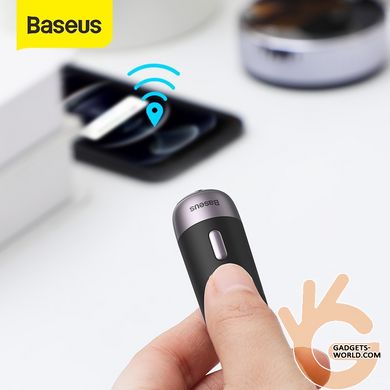 Антипотеряшка - потужний Bluetooth брелок маячок для пошуку речей до 80 метрів! BASEUS QT-3, Android & IOs App, чорний