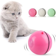 Игрушка для кошек и собак, мячик робот движущийся с LED подсветкой Pet Ball D8 перезаряжаемый USB