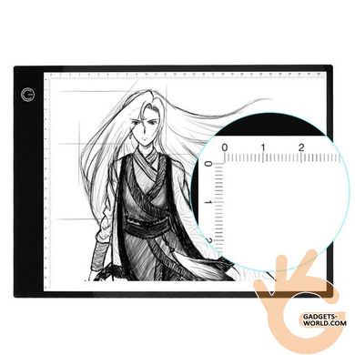 Планшет световой А4 формата для копирования изображений, создание рисунков гиперреализма Tablet Pad Clefers A4