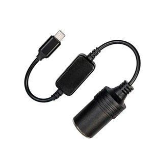 Кабель-преобразователь напряжения от PowerBank Ningbo 12CS-2 вход TYPE-C 5В, выход 12В 1А разъем прикуривателя