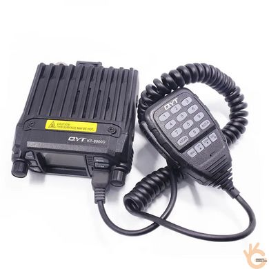 Рация автомобильная QYT KT-8900D, VHF/UHF, 10/25W, 200ch, FM радио, дальность до 30км! ОРИГИНАЛ