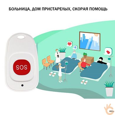 Система вызова медперсонала беспроводная RETEKESS TD108MED, часы с русским меню, 10 SOS кнопок