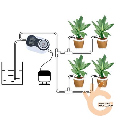 Автоматичний полив кімнатних рослин, таймер, автономний насос для 15 рослин, система Dripping Pro 003