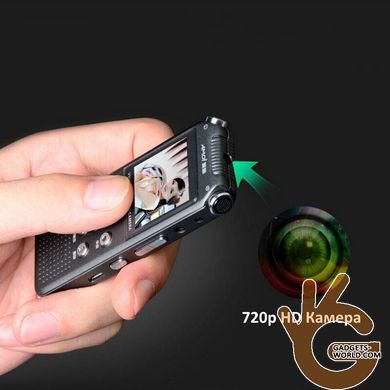Диктофон – видеорегистратор 2 в 1 стерео Hyundai E-730, мини размер, WAV до 768 кбит/с, AVI до 720p