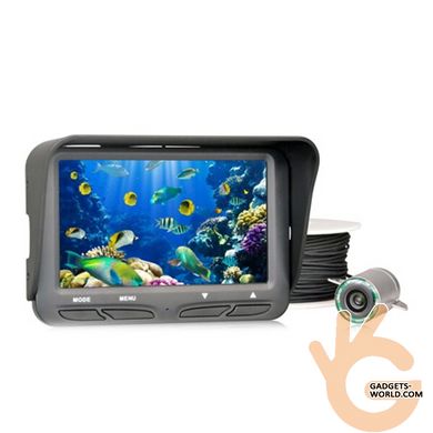Підводна HD камера рибалки Lucky FF-118, кабель 30 м, кут огляду 140°, вологозахисний HD монітор 4.3", кейс